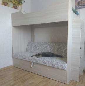 Кровать двухъярусная с диваном в Новосибирске - mebelnovo.ru | фото