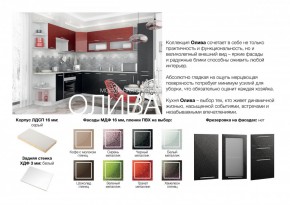 Кухня Олива зеленый металлик модульная в Новосибирске - mebelnovo.ru | фото