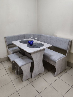 Кухонный уголок Миссия V велюр (цемент) в Новосибирске - mebelnovo.ru | фото