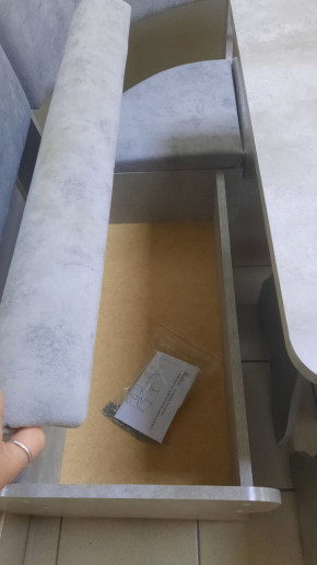 Кухонный уголок Миссия V велюр (цемент) в Новосибирске - mebelnovo.ru | фото