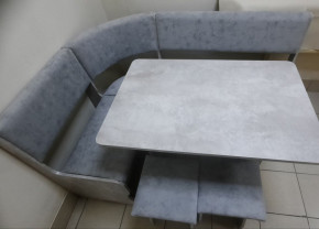 Кухонный уголок Миссия V велюр (цемент) в Новосибирске - mebelnovo.ru | фото