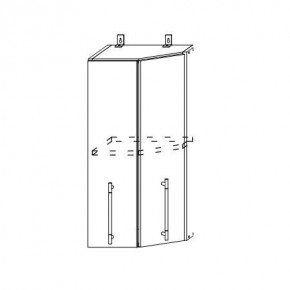 Монако ВПТ 400 шкаф верхний угловой в Новосибирске - mebelnovo.ru | фото