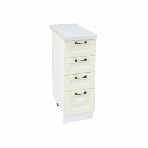 Ницца шкаф нижний с 4 ящиками ШН4Я 300 в Новосибирске - mebelnovo.ru | фото