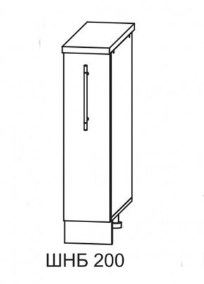 Олива СБ 200 шкаф нижний бутылочница в Новосибирске - mebelnovo.ru | фото