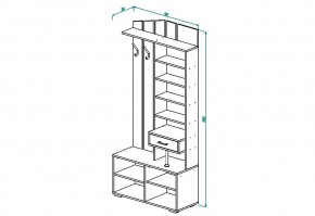 Прихожая ПР-5 в Новосибирске - mebelnovo.ru | фото