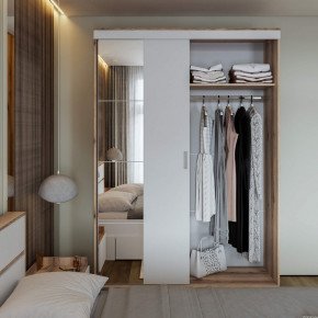 Шкаф-купе Брауни 1.5м в Новосибирске - mebelnovo.ru | фото