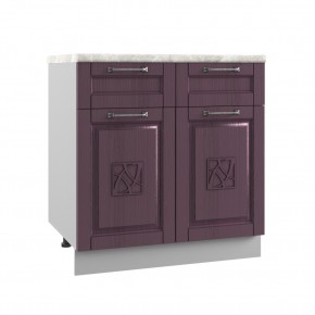 Шкаф нижний 2 ящика С2Я 800 Тито в Новосибирске - mebelnovo.ru | фото