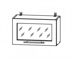 Шкаф верхний гор. стекло ВПГС 600 Тито в Новосибирске - mebelnovo.ru | фото