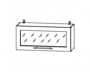 Шкаф верхний гор. стекло ВПГС 800 Тито в Новосибирске - mebelnovo.ru | фото