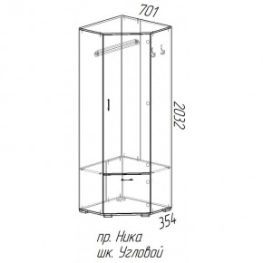 Шкаф угловой Ника в Новосибирске - mebelnovo.ru | фото