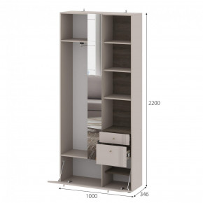 Вешалка с зеркалом Одетта (ВШ1) в Новосибирске - mebelnovo.ru | фото